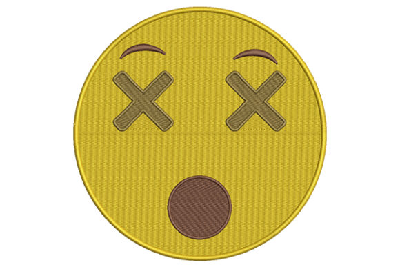 Open Mouth Emoji: A Playful Pick for Holiday Embroidery
