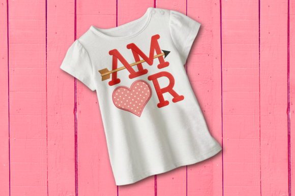 Review: AMOR Con Corazón Y Flecha Applique for Etsy