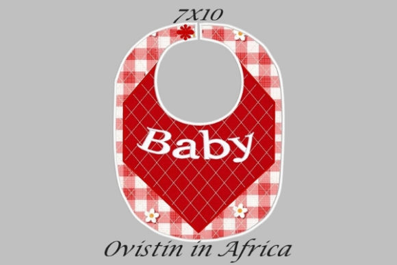 Review: Baby Red Gingham Adorable Baby Bib Small