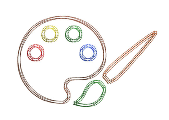 Review: Painting Palette Scribble Stitch for Holiday Crafts