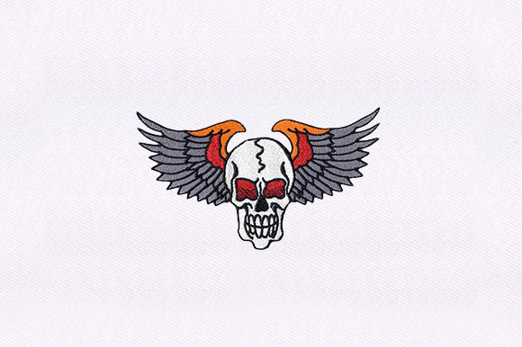 Wings Human Skull: A Bold Halloween Embroidery Review